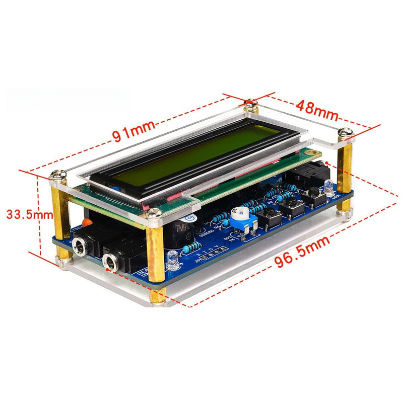 DIY Morse Code Trainer Kit, Telegraph Button Solder Kit, Amateur Radio CW Button Kit Electronics with Components, Circuit Board, Morse Code Transmitter Solder Kit for Adults, Children (Assembled) Morsecode Sender Löt
