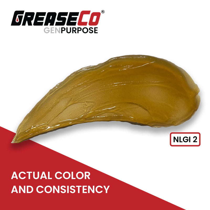 General Purpose Lithium Grease Tube | Cartridge for Grease Gun | Tractor | Trailer Axle | Farm Jack | Winch | Motorcycle | Lawn Mower | Door Tracks | RV ATV | Amber | Single Tube | NLGI 2 | GenPurpose