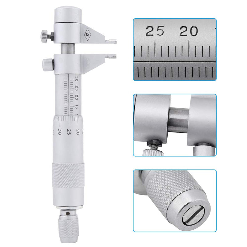 Internal micrometer bore inner diameter measuring gauge 5-30mm measuring range 0.01mm precision spiral micrometer screw