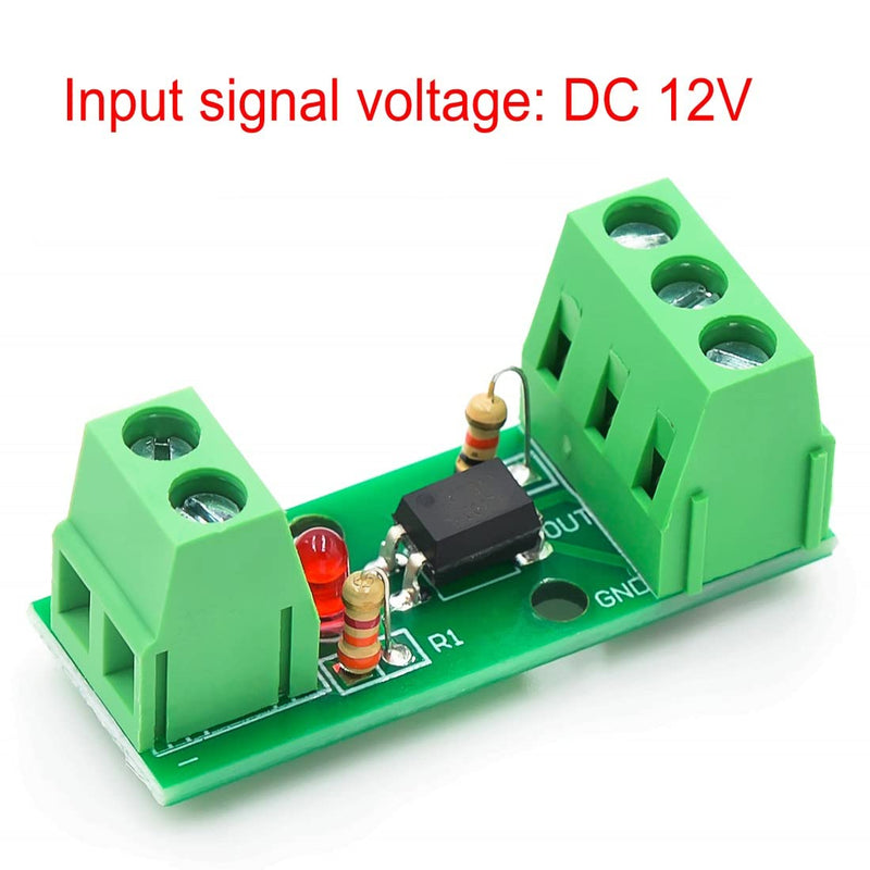 JZK 2Pcs Optical Isolator Module, Optocoupler 12V 80KHz 1 Channel Isolated Current Converter Board PC817 EL817 PLC Processors, Voltage Current Converter Module