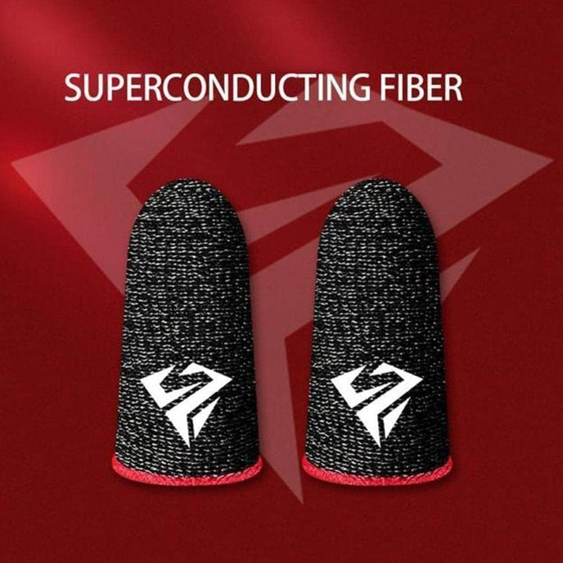1 Pair Black for Pubg Mobile Games Gaming Finger Sleeve Breathable Fingertips Sweatproof Fingertip for Mobile Cove Slip，Gaming Accessories，Cell Phone Gaming Finger Sleeves