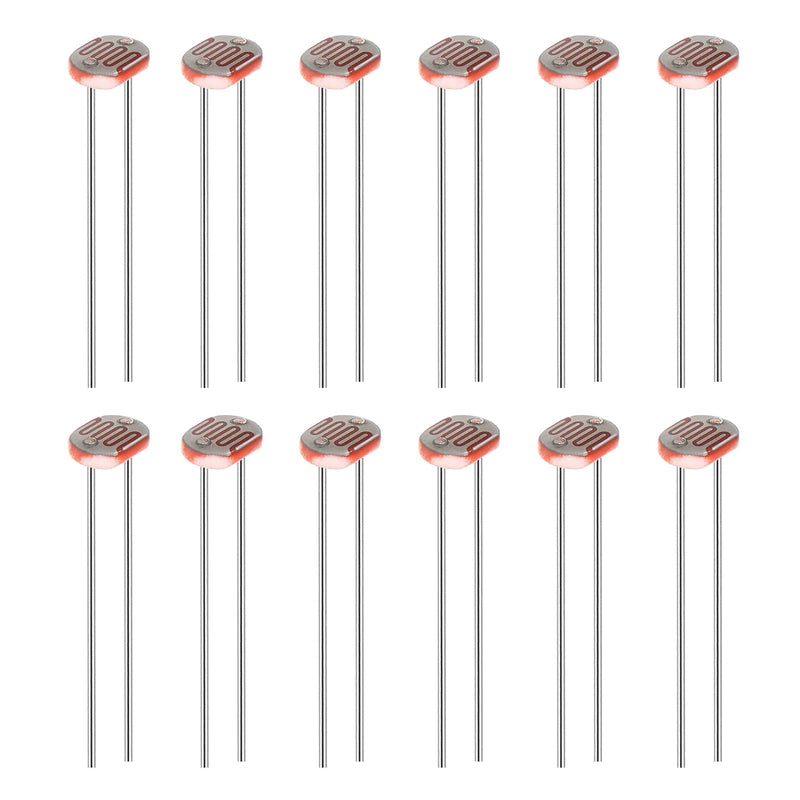 AUKENIEN photoresistor LDR 6 values 120 pieces photoresistor GL5506 GL5516 GL5528 GL5537 GL5539 GL5549 5506 5516 5528 5537 5539 5549 5MM photo resistor photoresistor kit