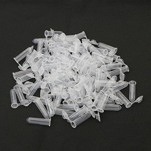 Plastic Vials 2ml 100 Pcs Laboratory Sample Vials | Sample Storage Container Snap Lock Tapered Base Lab