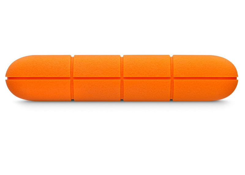 LaCie Rugged Mini 2TB External Hard Drive Portable HDD - USB 3.0/ 2.0 Compatible, Drop Shock Dust Rain Resistant Shuttle Drive, For Mac And PC Computer (LAC9000298), orange Mini HDD