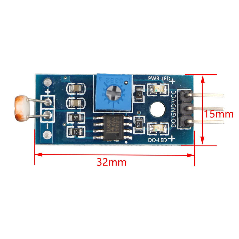 Digital Light Intensity Sensor Module Photo Resistor Photoresistor for Arduino UNO
