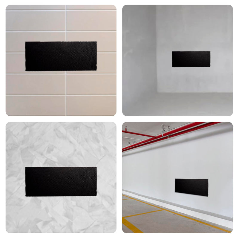 2 Pack Garage Wall Protector,Black Garage Car Door Protector Bumper Guard for Anti-Collision Waterproof Inflaming Ultra Self Adhesive EVA Foam for Warehouse (2 Pack: 15.75" x 5.9" x 0.79")