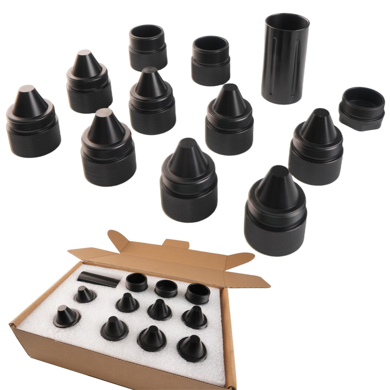 1.375''X24 Cone Shaped Parts Stainless Steel Aluminium Replacemet Sealed End black 1.375''X24