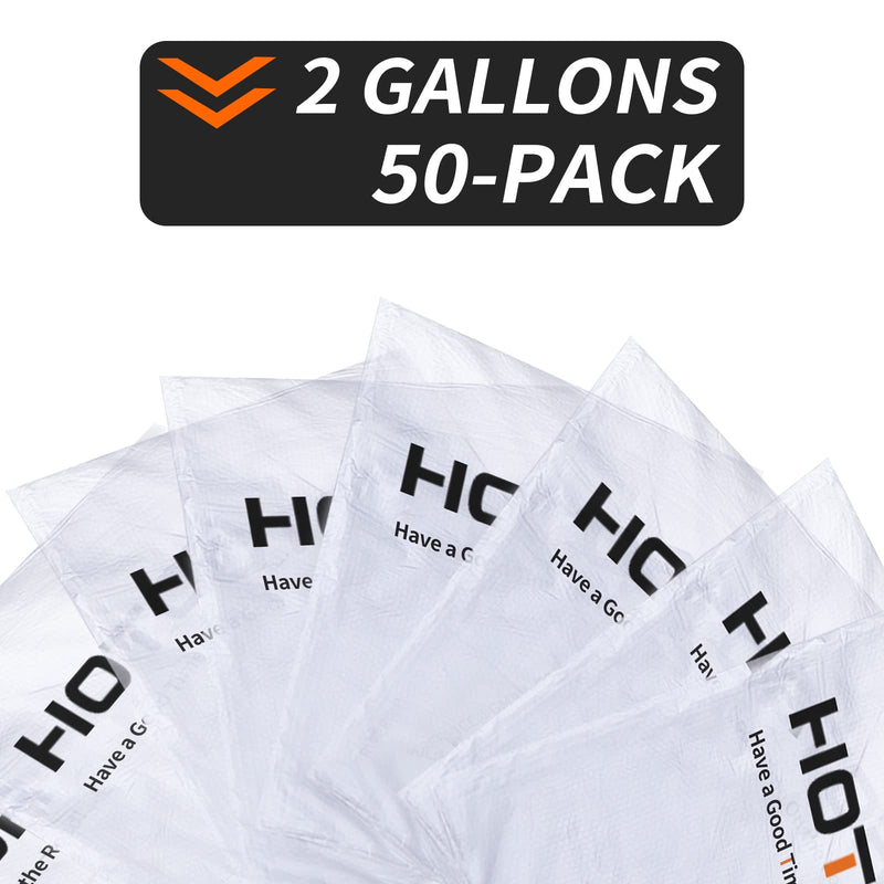 HOTOR Car Trash Bags, Liner Refills (50-Pack), (Trash Can is not Included)