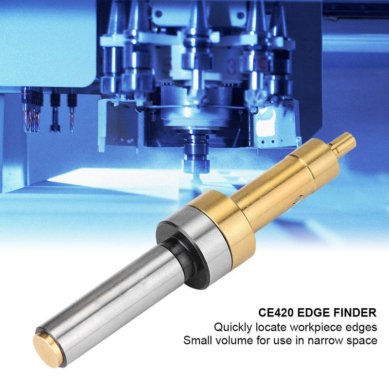 CE420 Edge Finder, Non-Magnetic, Precise Mechanical Edge Finder, 10mm, for CNC Lathes, Milling Machines, Edge Processing and Grooving Cutters