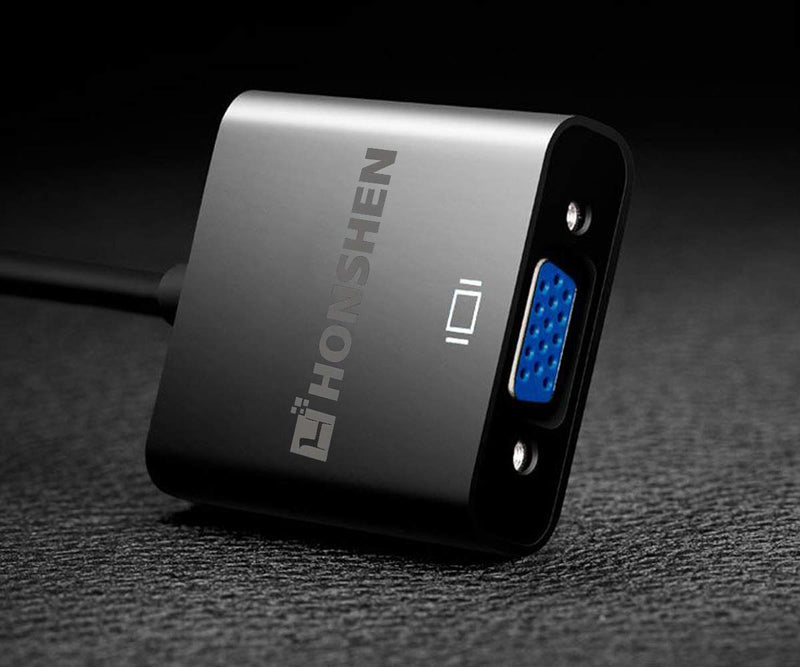 HDMI to VGA 1080P HDMI Male to VGA Female Video Converter Adapter Cable for PC Laptop HDTV Projectors and Other HDMI Input Devices Blue