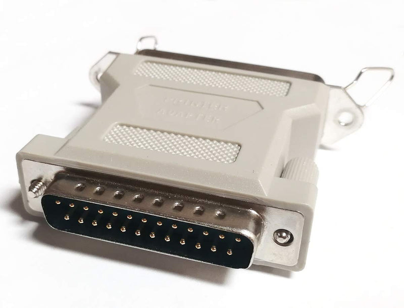 DB25 25 Pin Male to CN36 36 Pin Female, Male to Female M/F Molded Centronics Parallel Printer Adapter Changer Coupler RS-232 SCSI