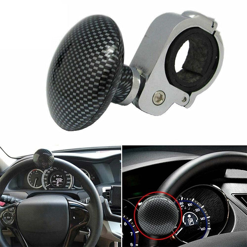 Steering Wheel Spinner Knob, Suicide Power Handle Rotatable Vehicle Steering Ball Power Handle for Boats Car Truck Golf Carts