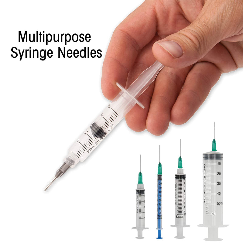 Syringe needle, syringe needles with blunt tip, 70 pieces dispensing needle kits, plastic tapered dispensing needles, cannulas blunt, cannulas, disposable cannulas, blunt cannulas (14 different sizes)