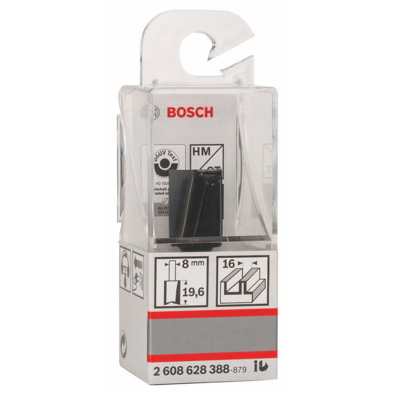 Bosch Accessories Bosch Professional Groove Cutter Standard for Wood (for wood, Ø 16 mm, working length 20 mm, accessories hand router) 8 mm L 19.58 mm