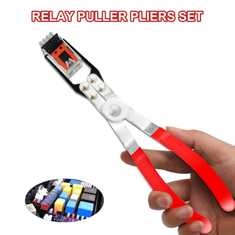 Aleric Relay Puller Pliers and Fuse Puller Pliers, Fuse Puller Tool for Car, Automotive Fuse Removal Tool, Pliers for Removing Relays on Vehicles, Car Electrical Remover Tool