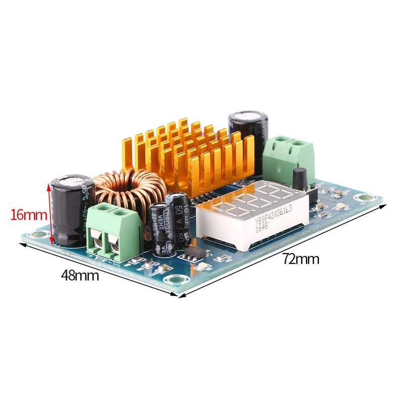 DC voltage regulator step up boost module converter power supply 3-35V to 5V-45V 5A with LED display