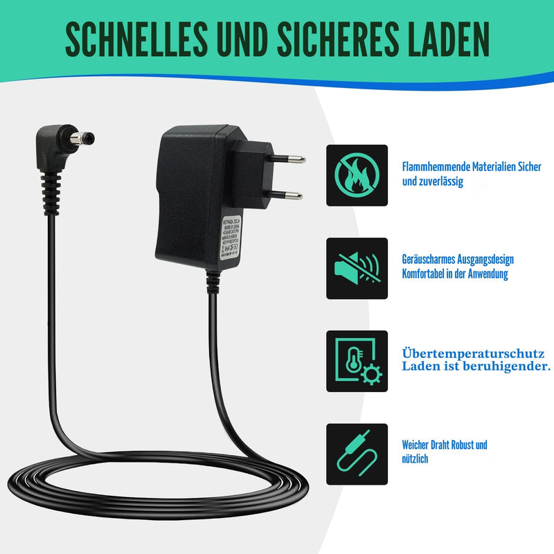 Power Supply 6V Charger Blood Pressure Monitor Compatible with Omron, X2/X2 Basic X3/6 Comfort,