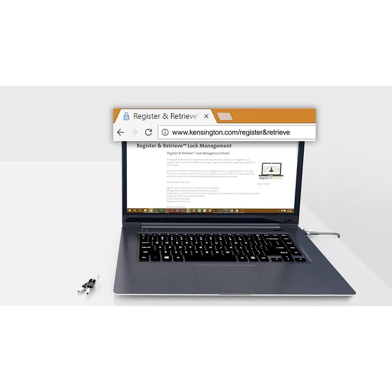 Kensington MicroSaver 2.0 Keyed Twin Cable Lock for Laptops & Other Devices (K65048WW) Twin Heads