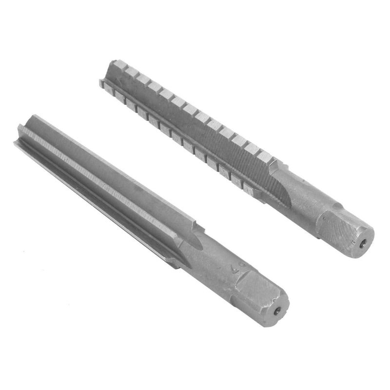 2 pieces MK2 reamer, cone reamer hand reamer, 1.5x12.5 cm HSS reamers coarse + fine Morse taper reamer milling cutter tool set reamer straight shank cone reamer