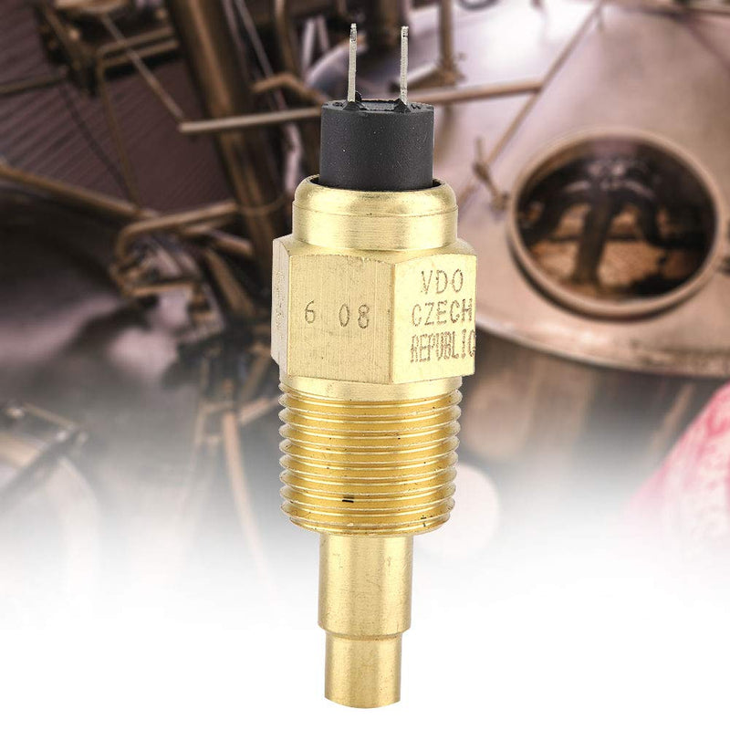 1PC Water Temperature Sensor, 1/2NPT Water VDO Temperature Sensor for Oil Water Temperature Temp Gauge, 38℃~120℃