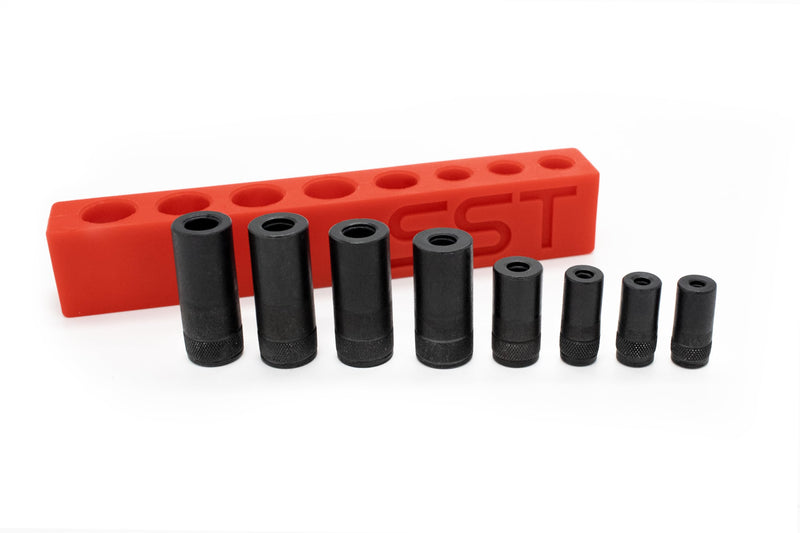 SST - Tap Socket Wrench - 8-Piece Adapter Set - Snug, Secure, & Durable - Easy Storage & Organization - Fits All Number & Fractional M.C.T.I. Standard Taps - Designed in the USA