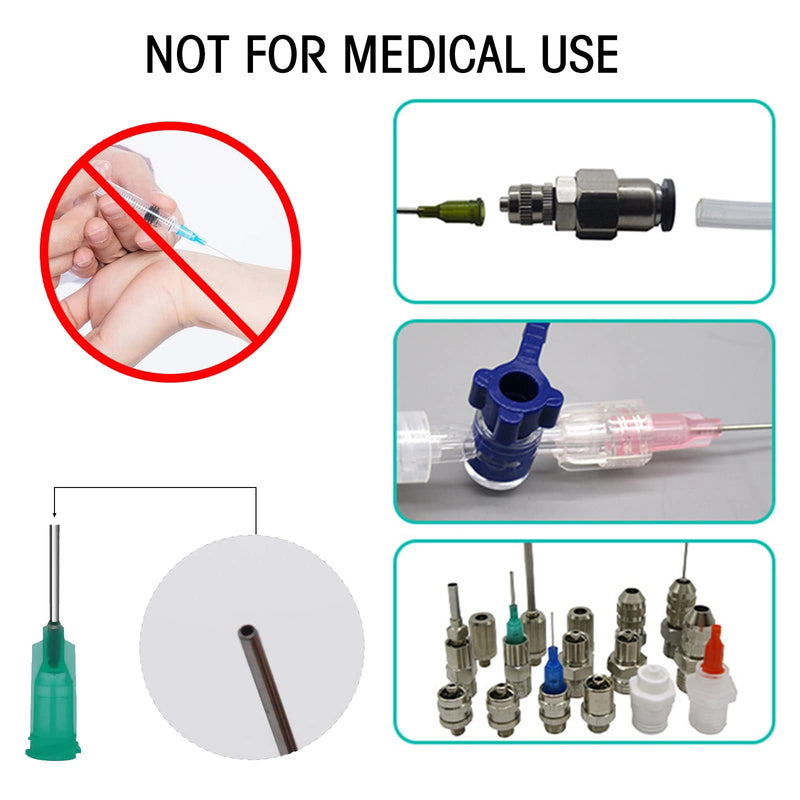 Syringe needle, syringe needles with blunt tip, 70 pieces dispensing needle kits, plastic tapered dispensing needles, cannulas blunt, cannulas, disposable cannulas, blunt cannulas (14 different sizes)