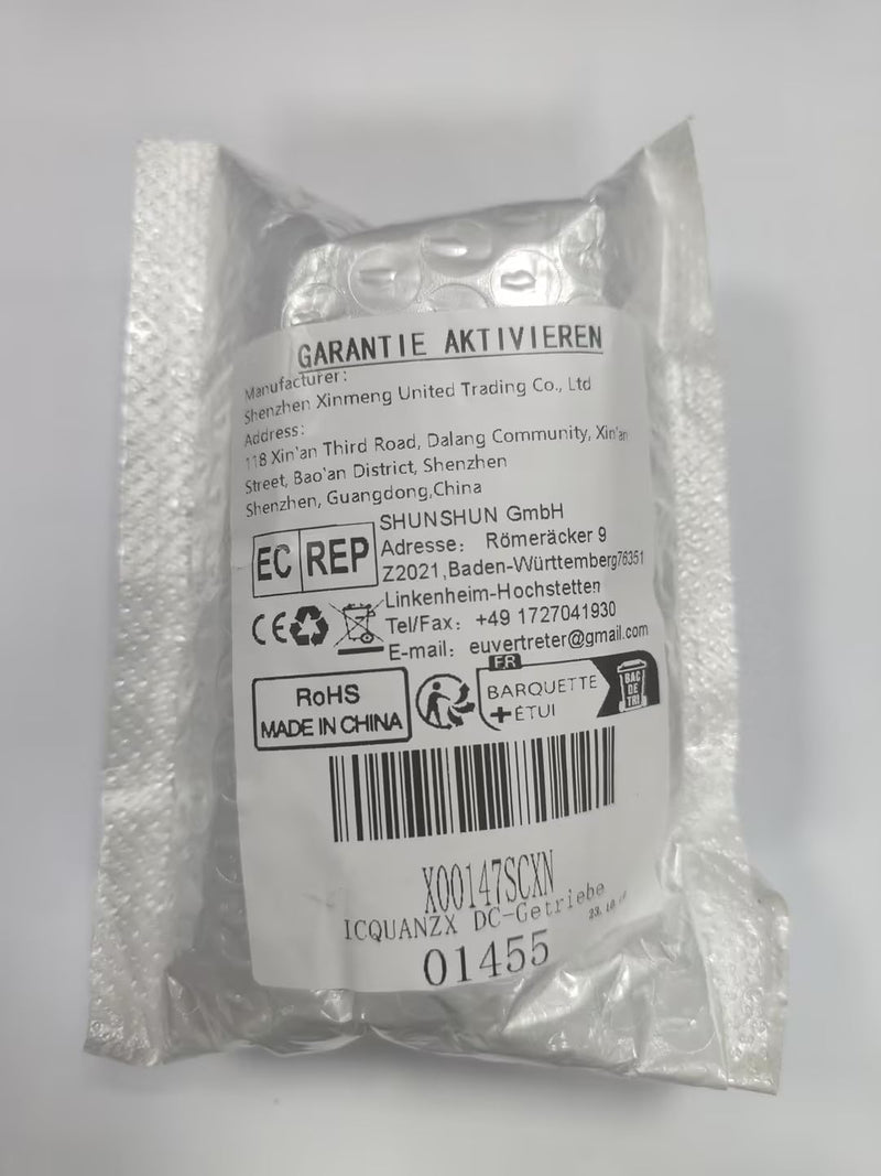 ICQUANZX DC Gear Motor 12V 200R High Torque Electric Micro Speed Reduction Gear Motor with Center Output Shaft Diameter Gearbox