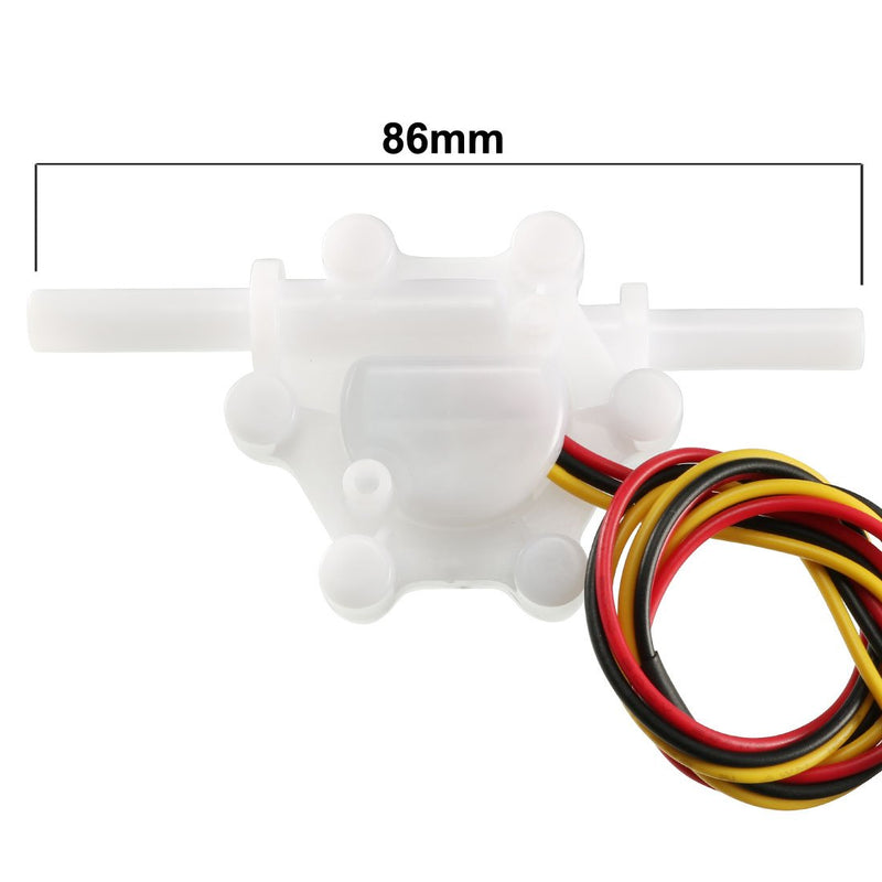 sourcing map Hall Effect Water Switch Flow Meter DC5V 0.15-1.5L/min SEN-HZ06K DE de