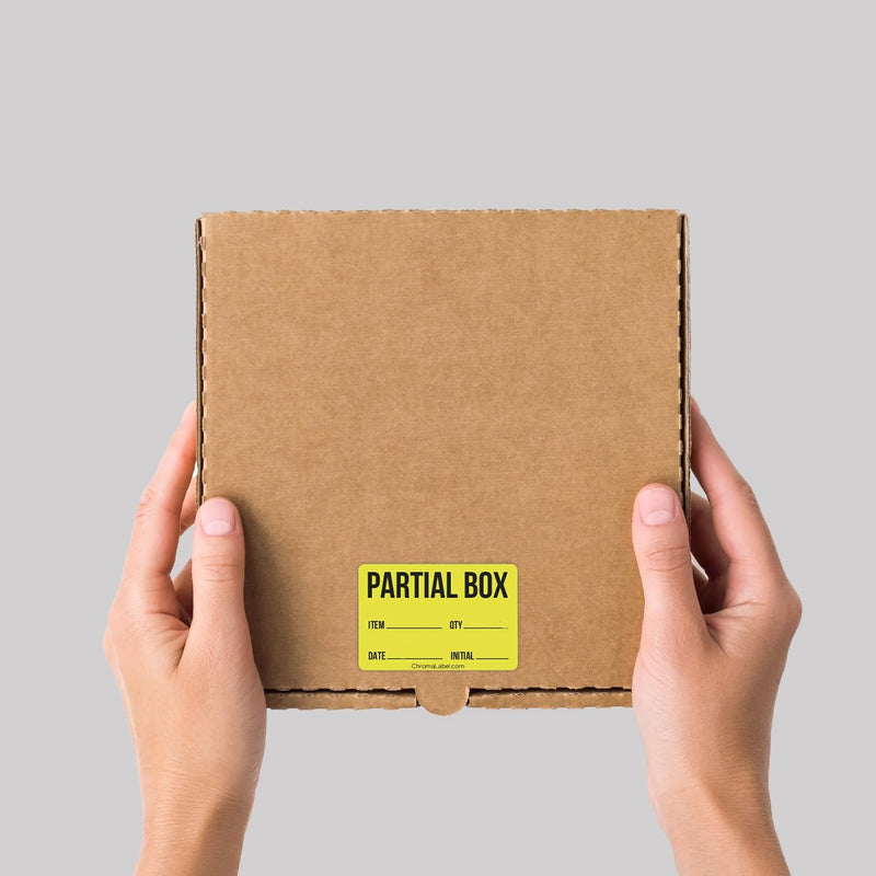 ChromaLabel 2 x 3 Inch Permanent Color-Code Rectangle Partial Box Shipping Labels, 250 Stickers/Roll, Yellow, Partial Box (Pack of 2) 2" x 3" (Pack of 2)