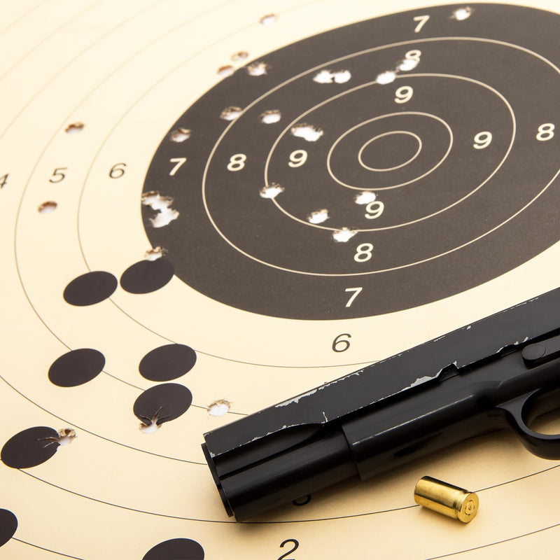 ChromaLabel 1 Inch Permanent Round Target Pasters for Shooting and Marksmanship, 1000 Labels per Dispenser Box Black 1" Diameter