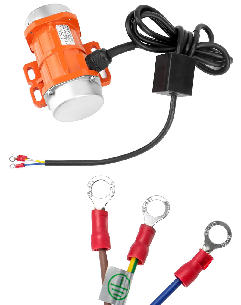 QWORK® Single Phase Vibration Motor, 40W 220V, Small Motor Vibrator, 3000RPM 220v 40w