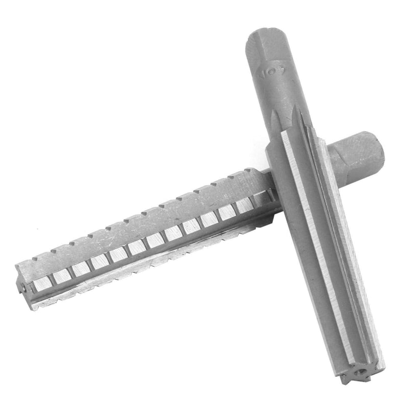 2 pieces MK2 reamer, cone reamer hand reamer, 1.5x12.5 cm HSS reamers coarse + fine Morse taper reamer milling cutter tool set reamer straight shank cone reamer