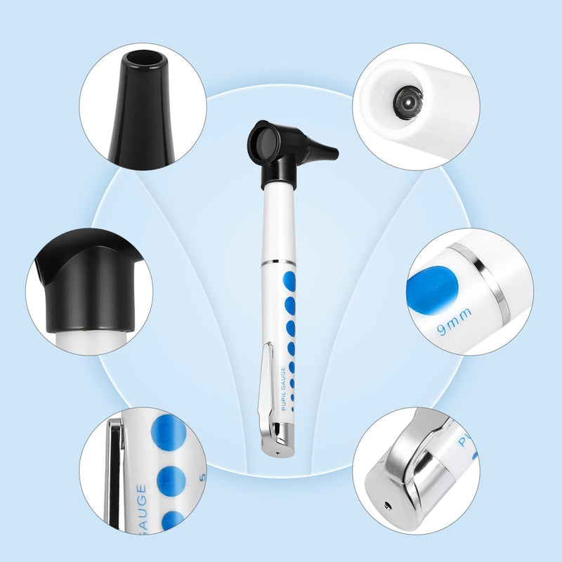 Healifty LED Ear Diagnostic Otoscope Ear Care Magnifier Penlight Torch Ear Care Set without Battery