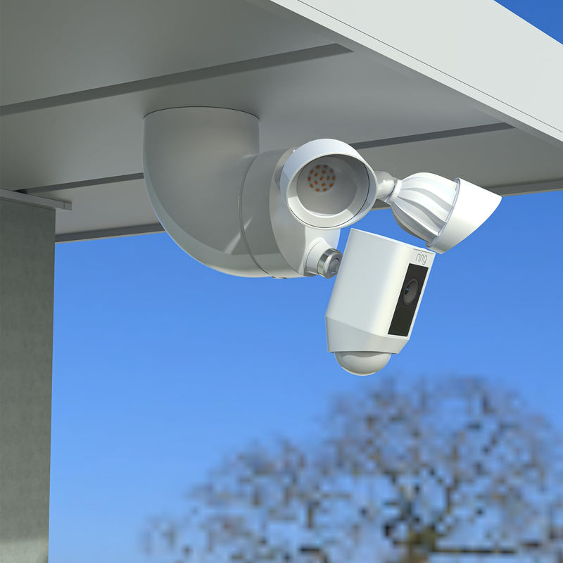 Eave Mount for Ring Floodlight Cam Wired Pro/Plus, Wired Ring Smart Lighting/Blink/Wyze Floodlight Camera V2/ Pro and Roku Floodlight Camera-White
