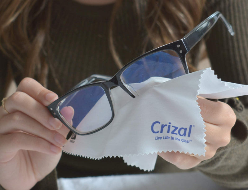 Crizal Microfiber Cleaning Cloth for Glasses, 12 Pack | The Best Microfiber Cleaning Clothes Anti Reflective Coated Lenses and Eyeglasses Lenses