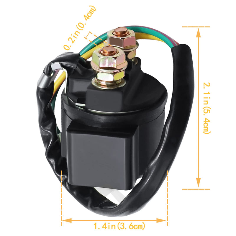 Cyleto GY6 Starter Solenoid Relay for 4-Stroke 110cc 125cc 150cc 50cc 200cc 250cc 70cc 90cc ATV Dirt Bikes Scooters Taotao Go Kart Dne Buggys Quad 4 Wheelers Pit Bike Moped Roketa SSR Sunl Coolster No protective cover