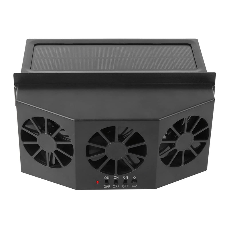 Car Fan Powered Heat Window Vent Car Pet Cooling Fan Ac16 Car Window Fan Black ABS Portable Powered Car Fan Automotive Vent Ventilation Cooling Fan