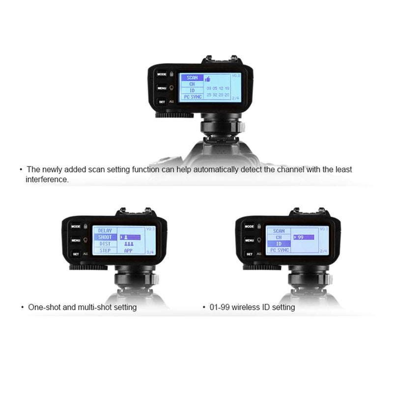 Godox X2T-P TTL Wireless Flash Trigger for Pentax, Support 1/8000s HSS Function, 5 Dedicated Group Button and 3 Function Button for Quick Setting
