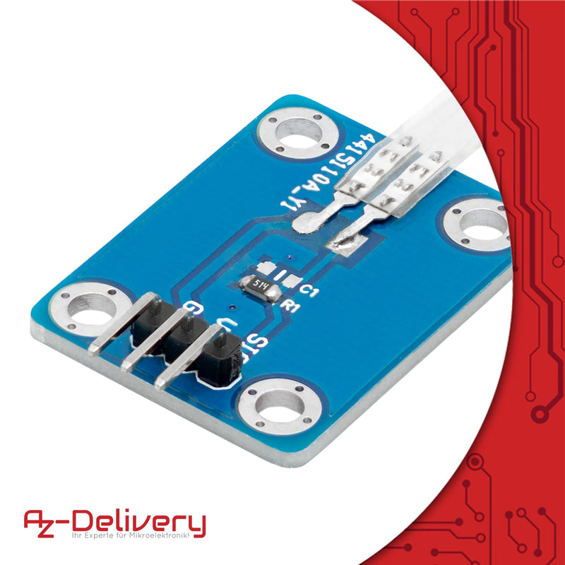 AZDelivery Film Force Sensitive Resistance | Flexible thin film pressure sensor 3.3 / 5V analog | Print detection | Precise resistance | Force sensor 1