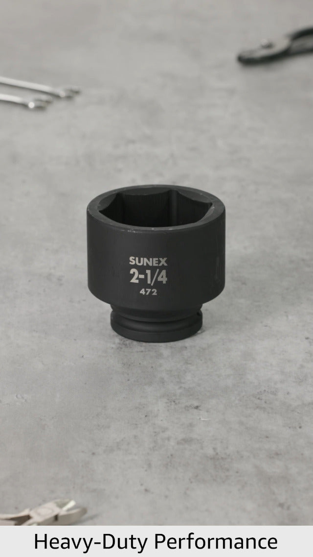 SUNEX TOOLS 472 3/4" Drive Standard 6 Point Impact Socket 2-1/4" 3/4″
