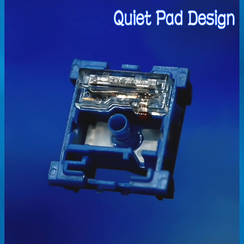 DRAOZA Kailh Box Islet Silent Switch,Linear Switch for Mechanical Keyboard（Linear Silent Kailh Islet 72pcs） Kailh Island