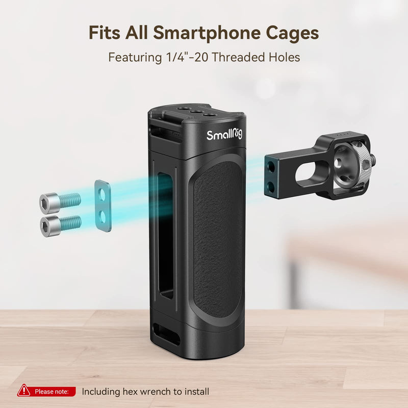 SmallRig Universal Phone Cage, Smartphone Video Rig Kit with Handles, Handheld Filmmaking Vlogging Case Stabilizer for Videomaker, for iPhone for Samsung for Pixel and Other Android Phones Cage w/ Dual Handles
