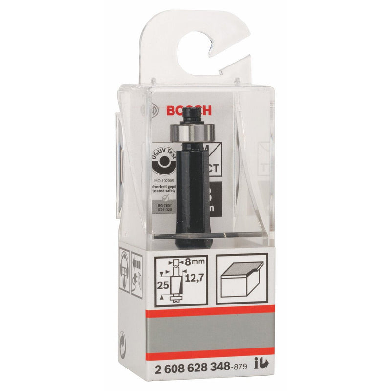 Bosch Professional flush cutter Standard for Wood (for wood, Ø 12.7 mm, working length 25.4 mm, hand router accessories) L 25.4 mm