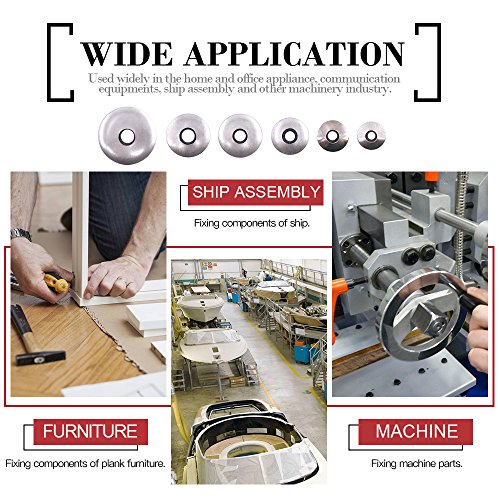 Hilitchi 270-Pcs #6#8#10#12 Stainless Steel Neoprene EPDM Bonded Sealing Gasket Washers Assortment Kit (Pack of 2) 4.2 millimeters (Pack of 2)
