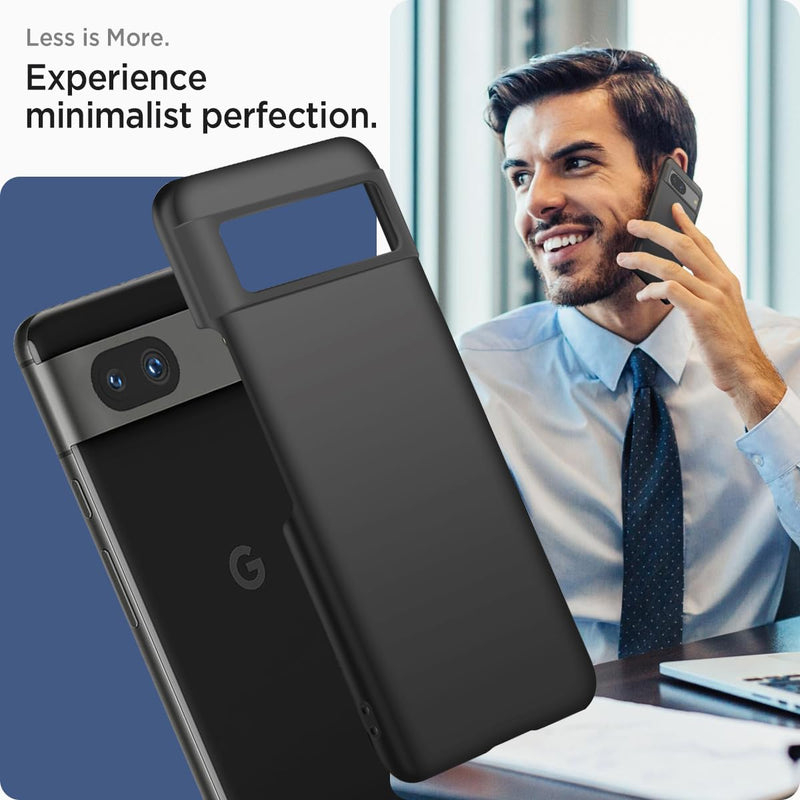 Miimall Cases for Google Pixel 8a Case,[Ultra-slim & Ultra-thin][Optimal Device Protection] Snug Fit Sophisticated Design Resilient Anti Drop and Anti Collision Phone Case for Google Pixel 8a,Black