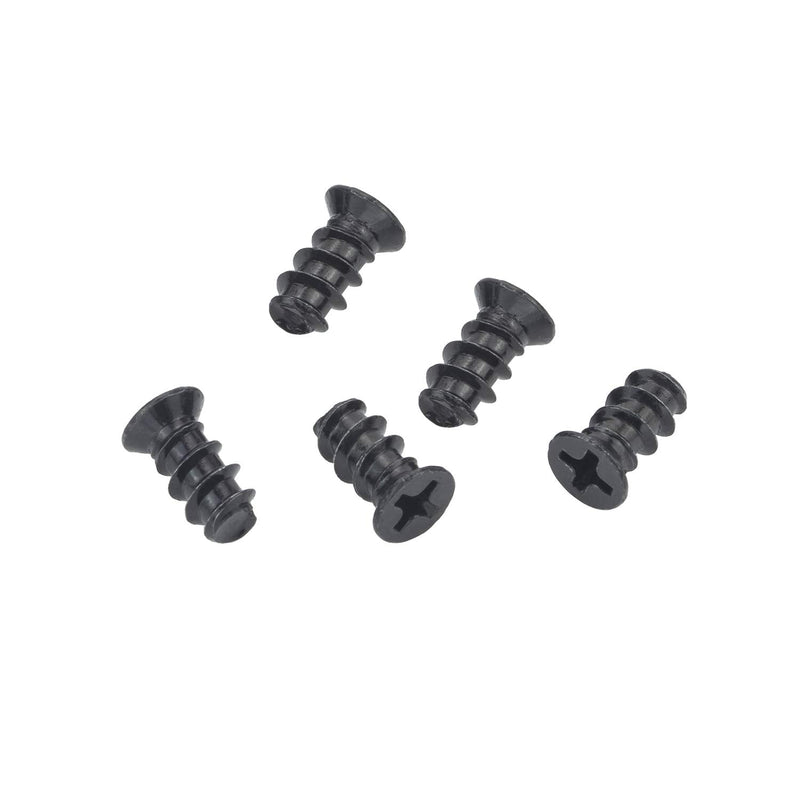 M5x10 Black Zinc Computer Case Fan Screws, Computer Cooling Fan Mount Screws, Mounting PC Case Fan Screws, 100 PCS