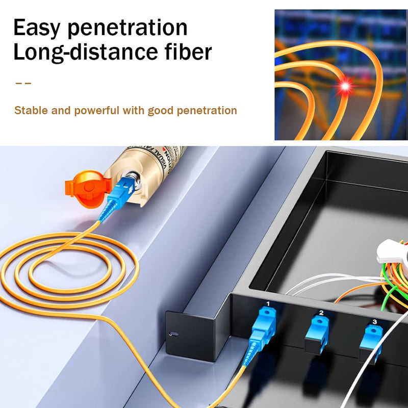 50mW Fiber Optic Pen Cable Tester FTTH 50km with Standard Interface of 2.5mm Fiber Optic Optical Fault Finder
