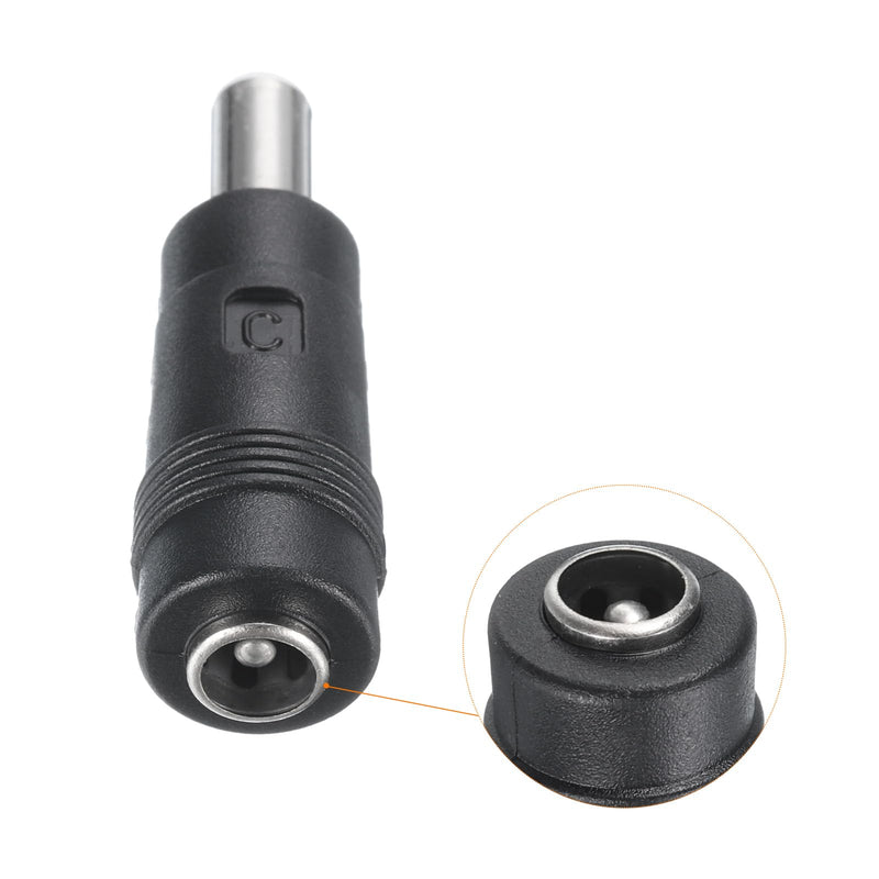 uxcell DC Power Connector Adapter, 5 Pack 5.5x2.1mm Female Jack to 5.5x2.5mm Male Plug Universal Barrel Connector for Laptop Router