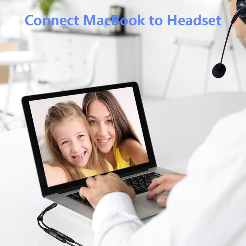 USB C Microphone Adapter, Type C External Stereo Sound Card USB-C Headphone Y Splitter with 3.5mm Jack Audio Mic TRS Adapter for Mac Book Pro, i-Pad Pro, i-Phone 16/15, Galaxy S24/ S23/ S22/ S21+