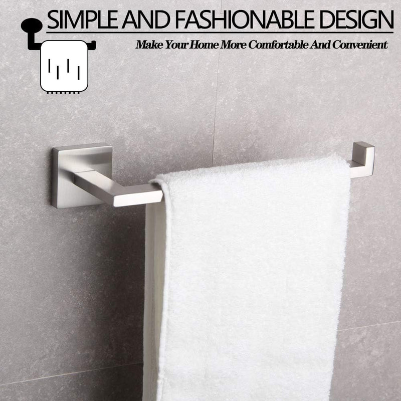 GERZWY SUS 304 Stainless Steel Hand Towel Holder Modern Bathroom Towel Ring Wall Mounted Brushed Finish IG1806-LS